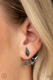 Metal Origami - Black Earrings