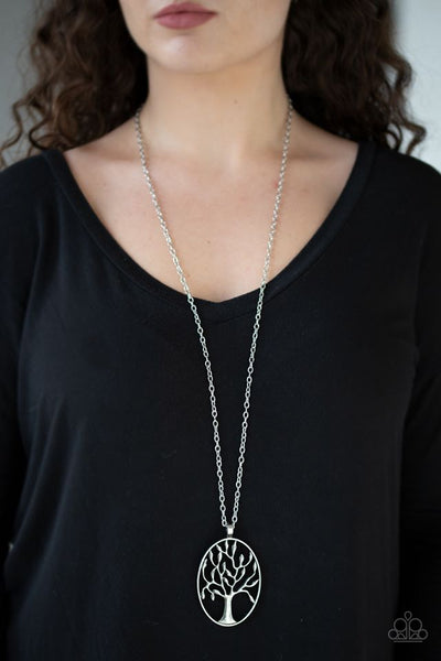 well Rooted Silver Necklace