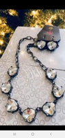 Star Quality Sparkle-Black Necklace