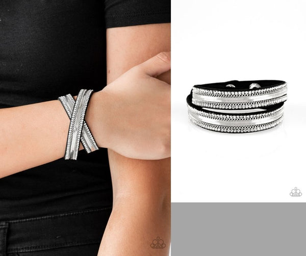 Rocker Rivalry - Black Wrap Bracelet