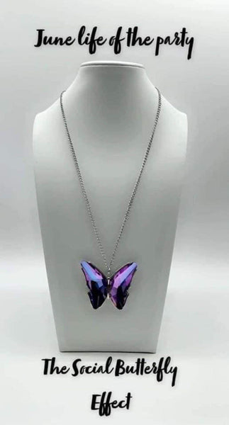 The Social Butterfly Effect-Purple Necklace Oil Spill