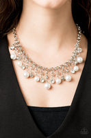 Heir headed White Necklace