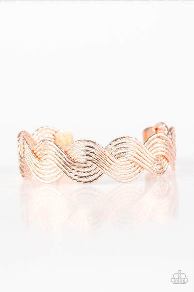 Braided Brilliance - Rose Gold Bracelet