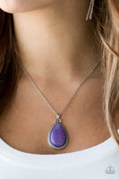 On The Home Frontier Purple Necklace