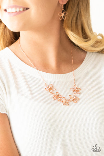 Hoppin Hibiscus-Copper Necklace