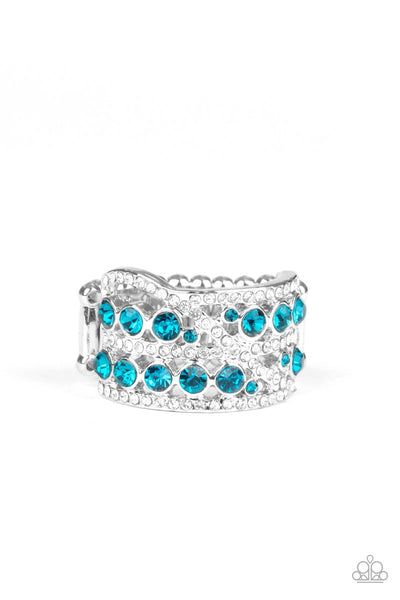 Elegant Effervescence Blue Ring