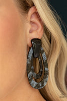 The Haute Zone Black Post Earrings