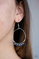 Holographic Hoops - Blue Earrings