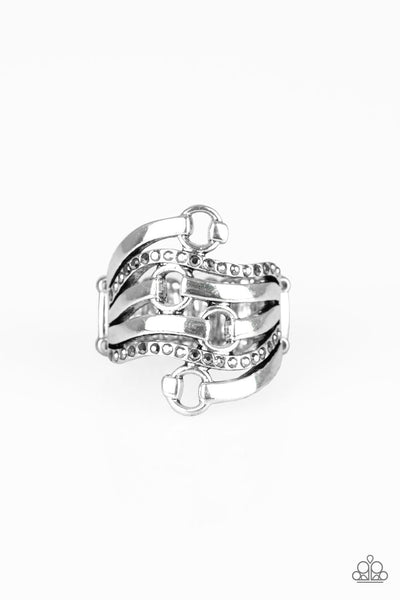 Buckle Up Silver Ring