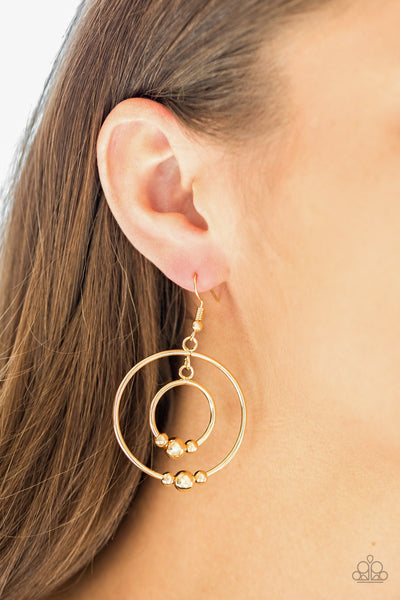 Center Of Attraction Gold Earring
