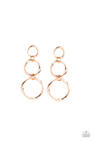 Three Ring Radiance Copper Post Earring