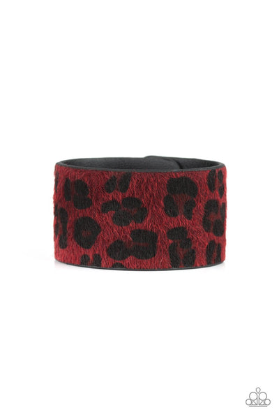 Cheetah Cabana Red Urban Bracelet Wrap