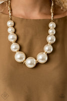 Pearly Prosperity - Gold  Necklace