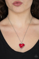 Heart Flutter Red Necklace