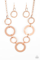 Ringed in Radiance - Copper Necklace