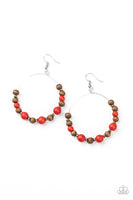 Forestry Fashion Red Earrings