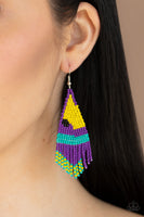 Brightly Beaded - Purple Earring