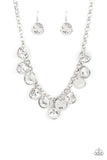 Spot On Sparkle - White Necklace