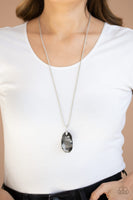 Gemstone Grandeur - Silver Necklace