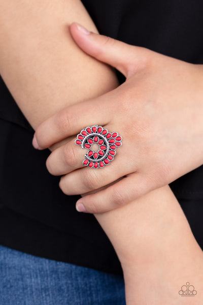 Trendy Talisman Red Ring