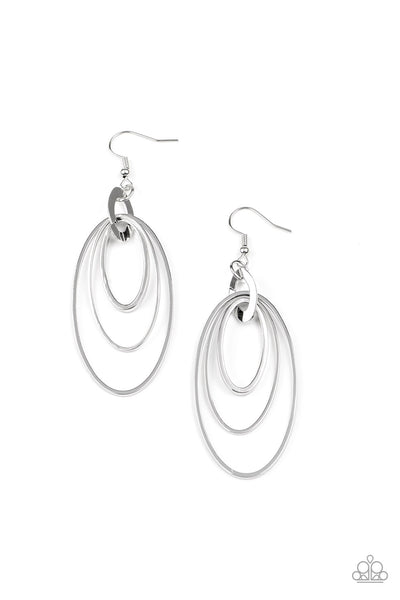 Shimmer Surge - Silver Earring