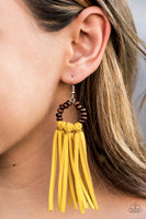Easy To PerSUEDE - Yellow earrings