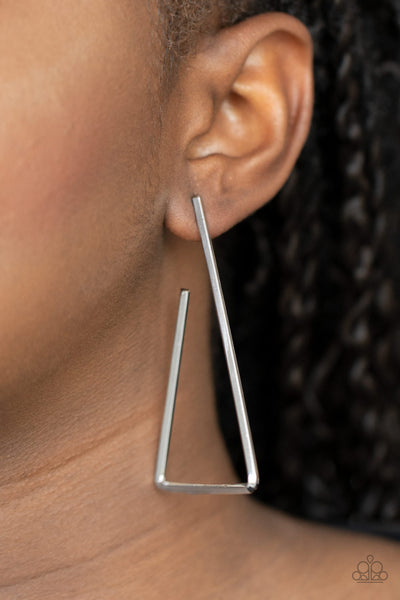 Go Ahead and TRI - Silver Earring