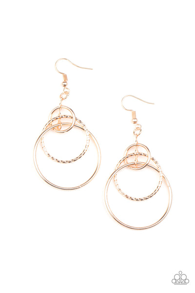 Three Ring Couture - Rose Gold Earring