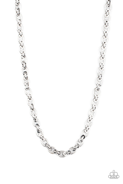 Grit and Gridiron - Silver Necklace