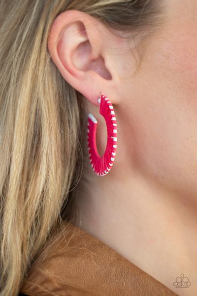 everybody conga pink earrings