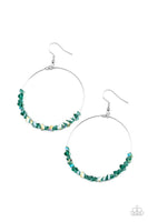 Glimmering Go Getter-Green Earrings