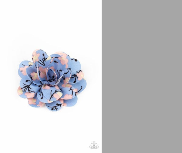 Springtime Eden - Blue Hair clip