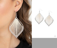 String Theory - White Earrings