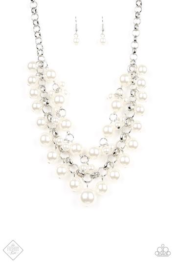 BALLROOM Service- White Pearl Silver Necklace
