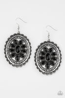 Absolutely Apothecary Black Stone Silver Earrings