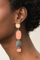 All Out Allure - Orange Earrings