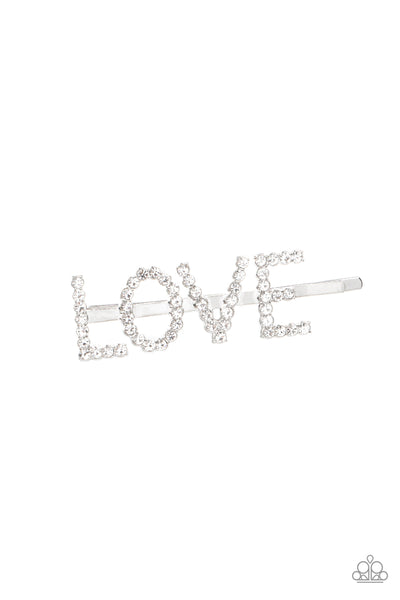 All You Need Is Love - White Hair Clip