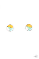 Artistic Expression - Multi (Green Ash, Cerulean Blue, Marigold, white) Earrings