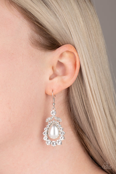 Award Winning Shimmer White Earrings