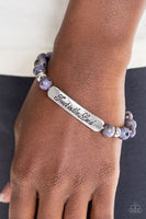Keep The Trust Purple Bracelet