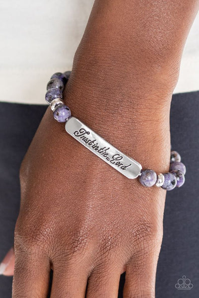 Keep The Trust Purple Bracelet