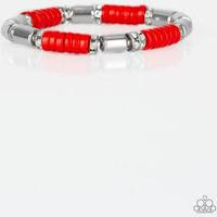 Whimsical Wanderer Red Bracelet