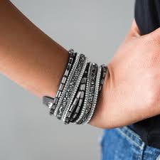 Gray Single Wrap Bracelet