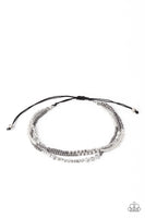 BEAD Me Up, Scotty! - Silver Pull Cord Bracelet