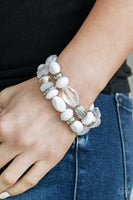 Beach Brunch White Bracelet