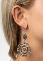 Beaded Brilliance - Red Earring