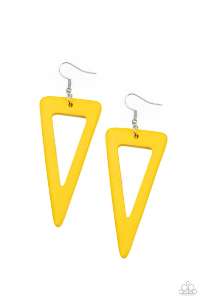 Bermuda Backpacker - Yellow Earrings