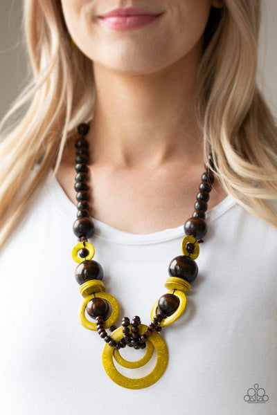 Boardwalk Party- Yellow Necklace
