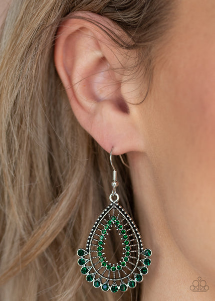 Castle Collection - Green Earring