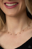 Charismatically Cupid - Rose Gold Choker Necklace